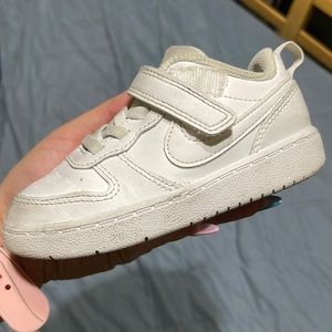 Nike toddler white air forces size 8